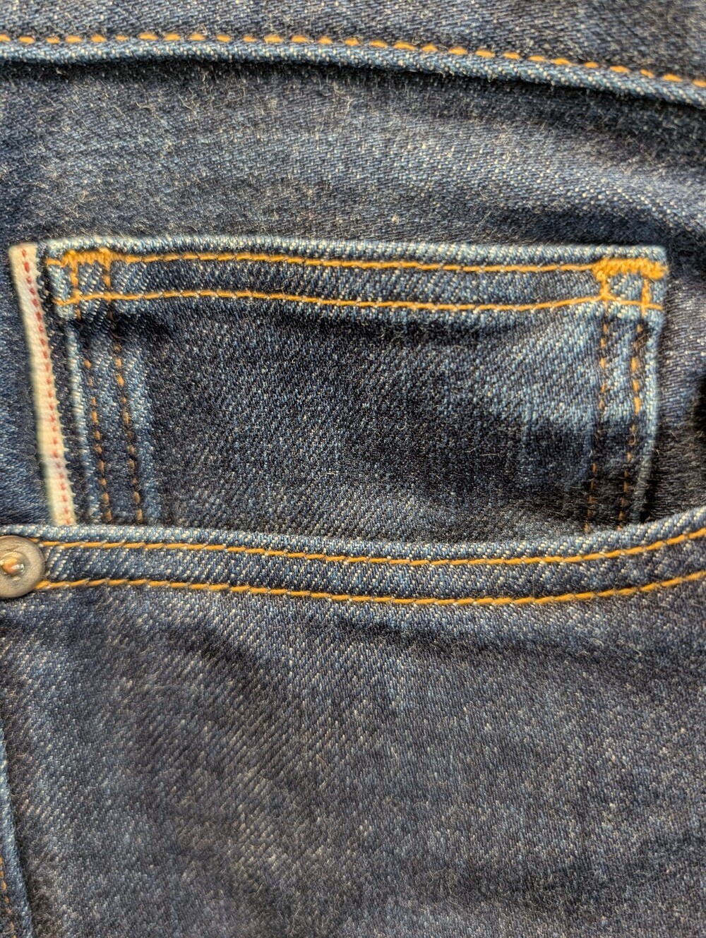 Hiroshi KatoThe Pen Slim 14-Ounce Stretch Selvedge Jeans Indigo Raw Size 32 EUC - Picture 8 of 16